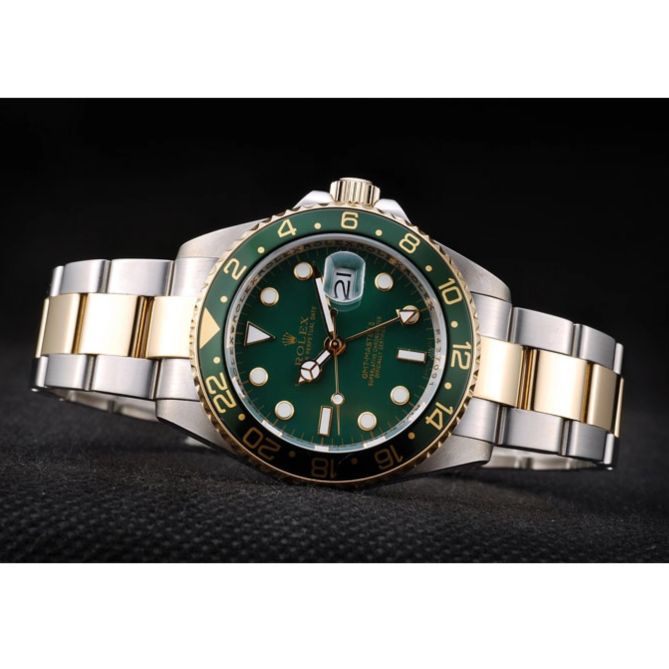 MiroTime 0820 Rolex GMT Master II Green Ceramic Bezel Green Dial Watch